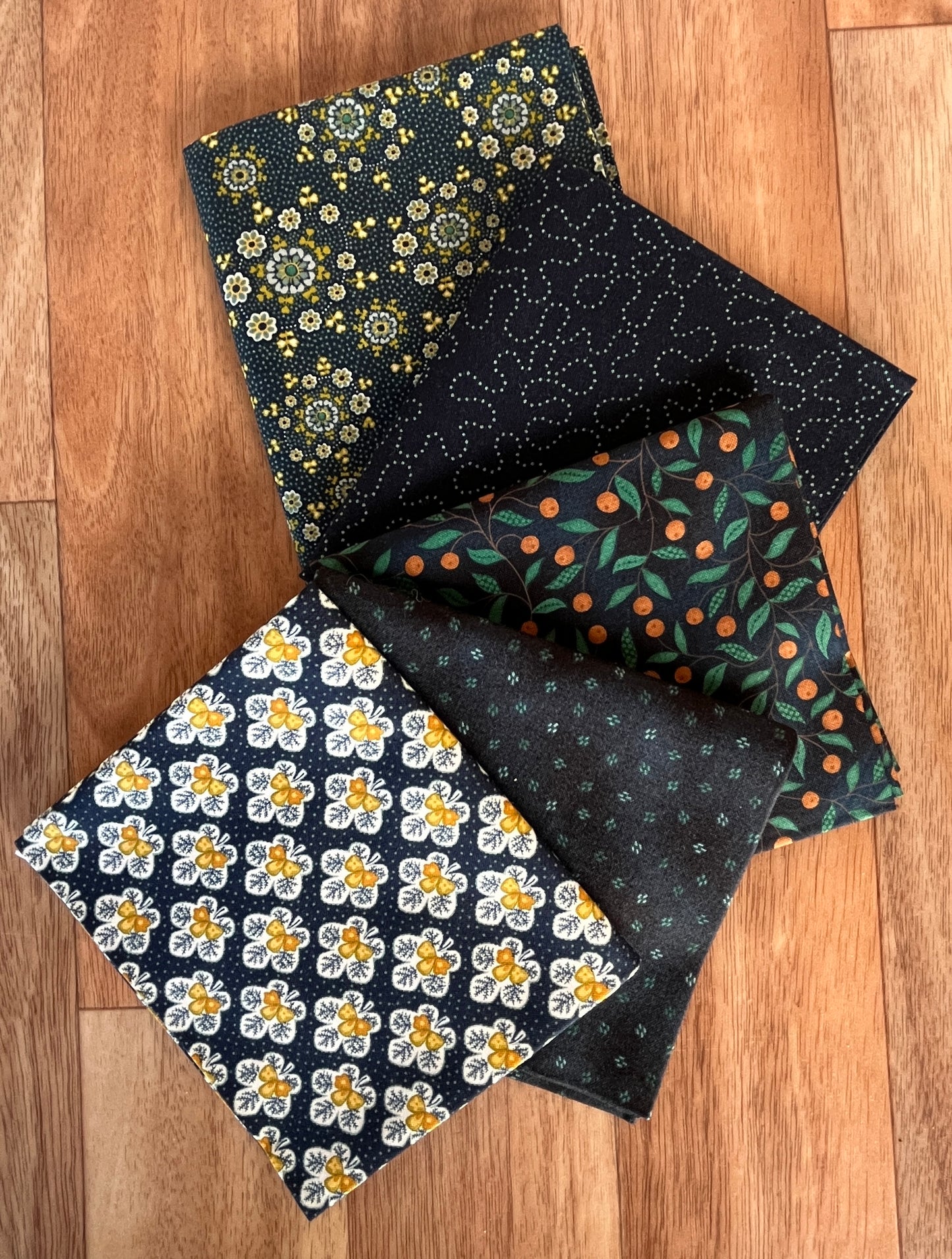 Kim Diehls Navy Fat Quarter Bundle