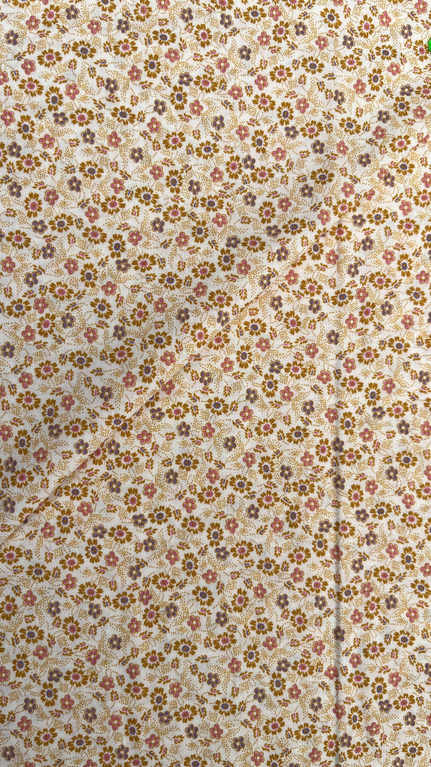 Orange Florals on White Voile PV136032 by La Ta Te (sold in 25cm increments)