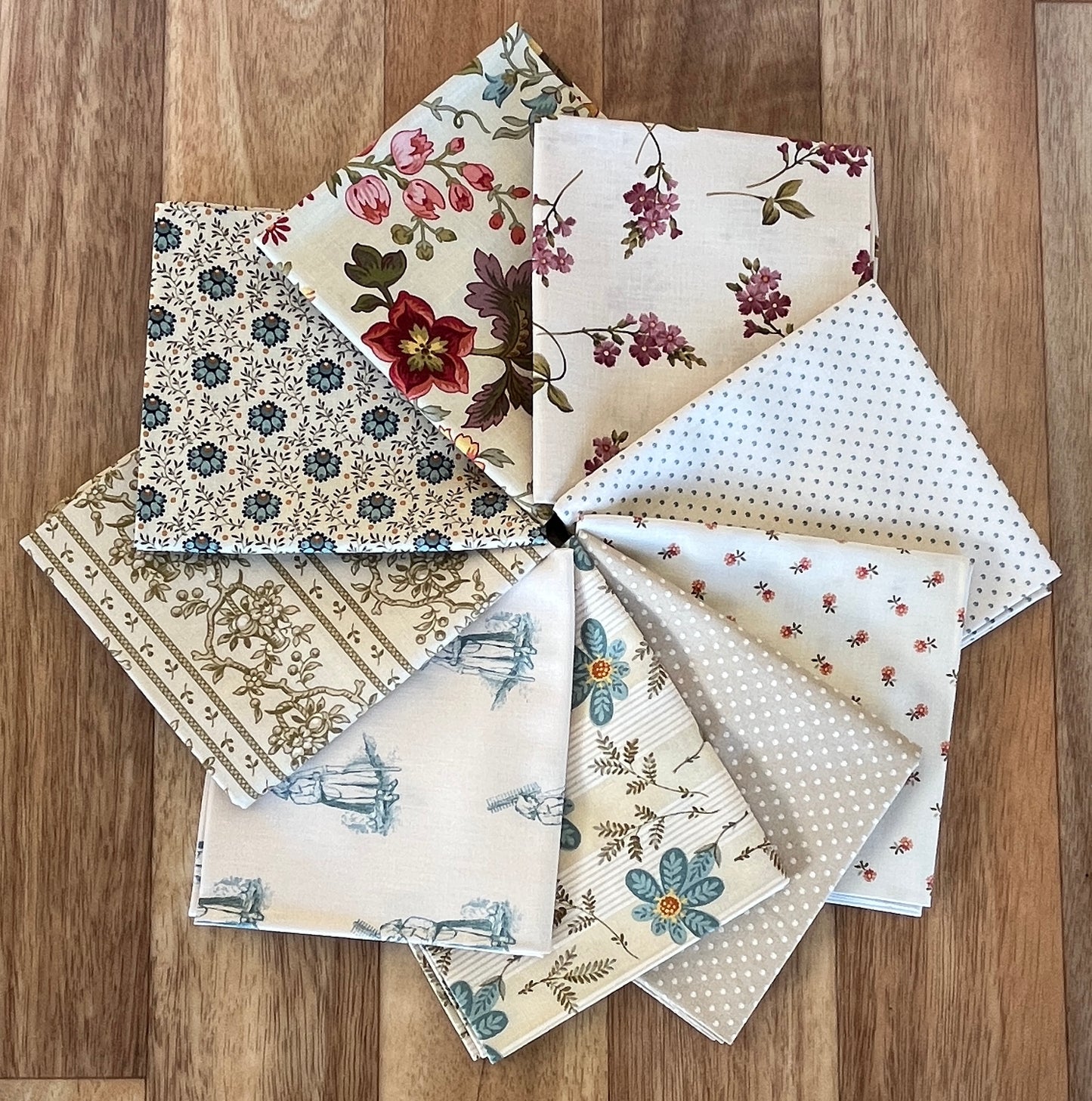 Farmers Daughter Creams Fat Quarter Bundle by Laundry Basket Quilts for Andover