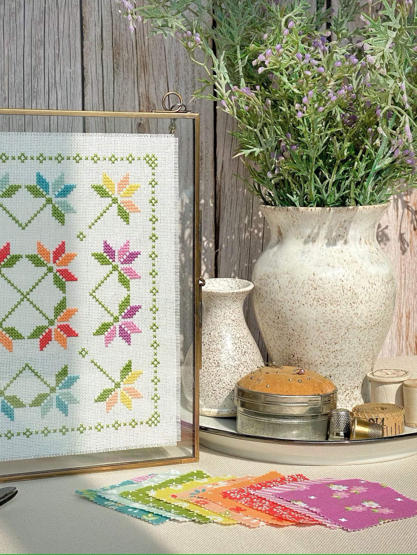 Lilies Mini Cross Stitch Pattern by Count Your Stitches Designs