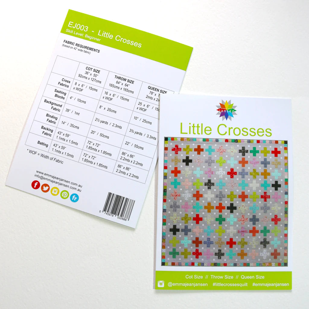 Little Crosses Quilt Pattern by Emma Jean Jansen