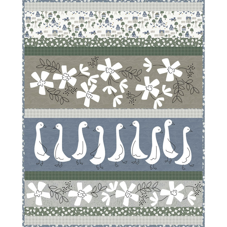 Loosey Goosey Quilt Fabric Kit featuring Homestead by Meags and Me