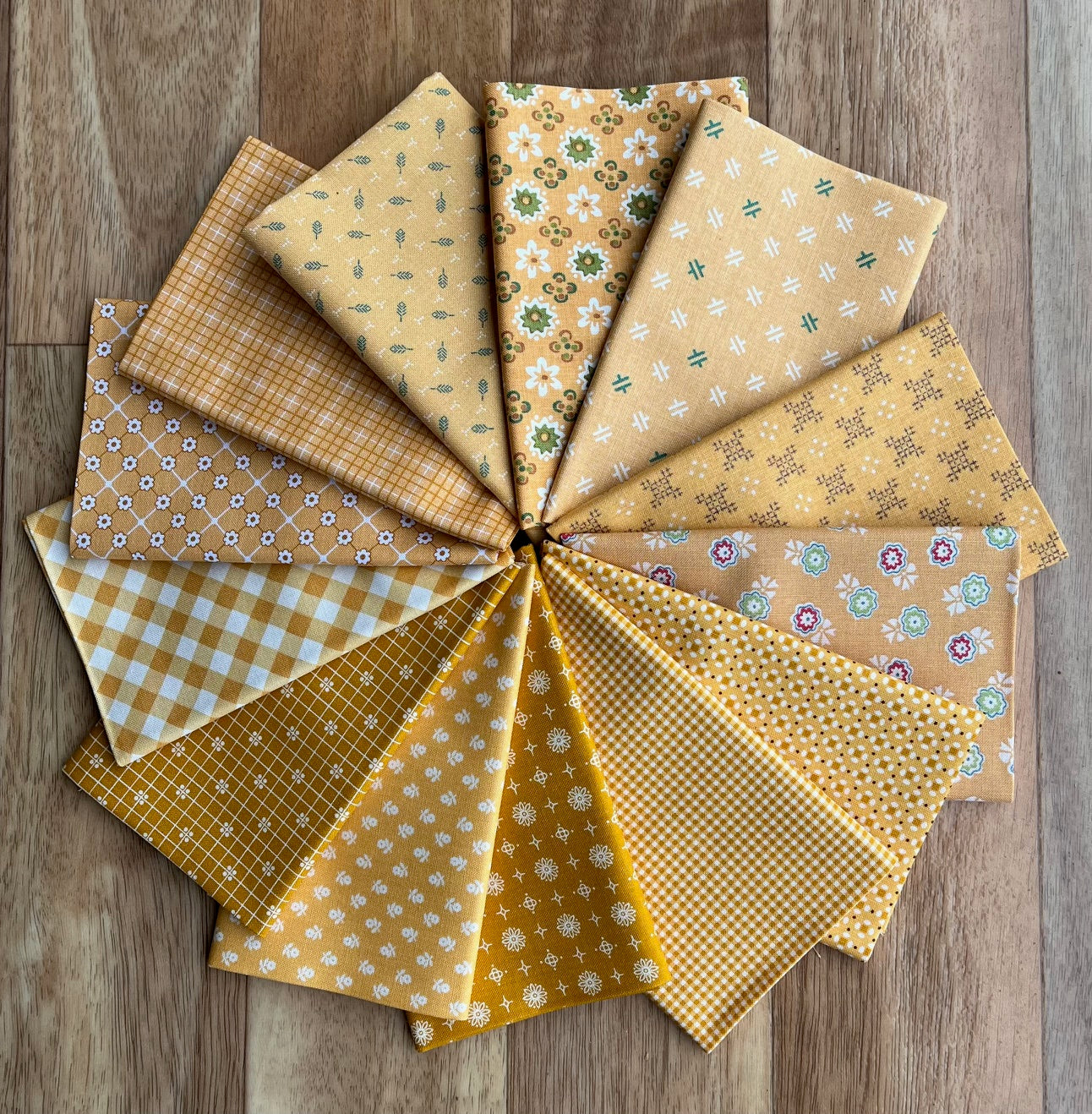 Yellows Fat Eighth Bundle Lori Holt for Riley Blake Designs