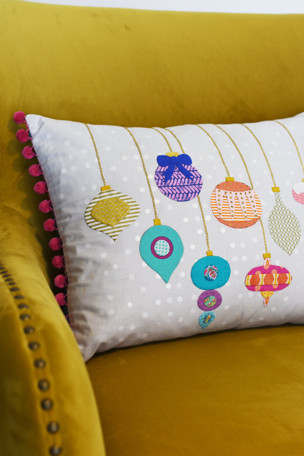 Shiny Bright Christmas Cushion Pattern Louise Papas