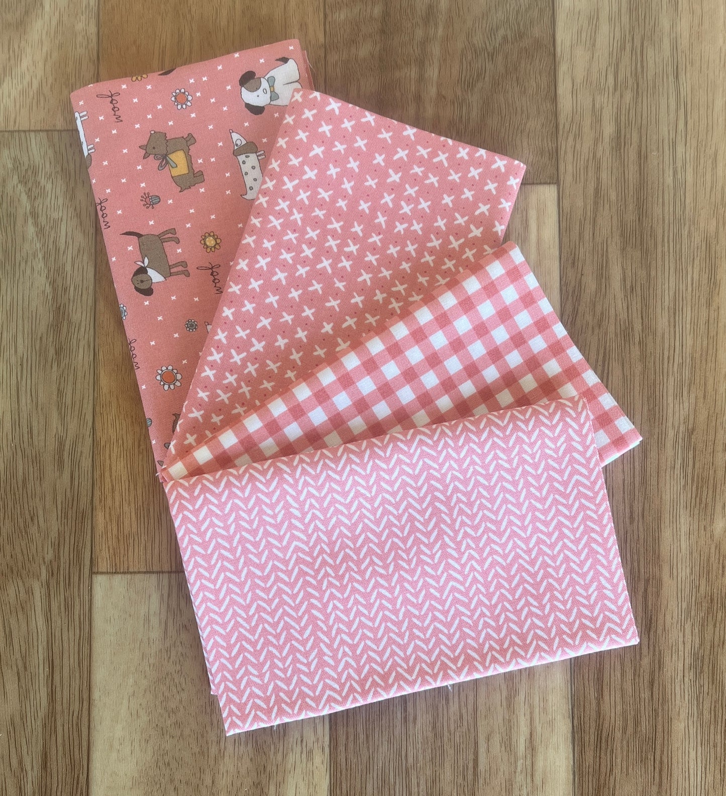 Lucky Pinks Fat Eighth Bundle by Sweetwater for Moda Fabrics