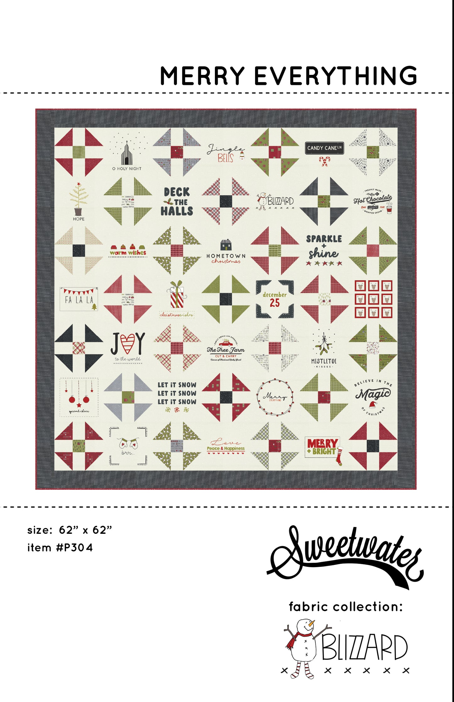 Merry Everything Quilt Pattern by Sweetwater