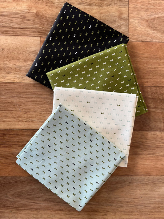 Main Street Bow Ties Fat Quarter Bundle by Sweetwater for Moda Fabrics