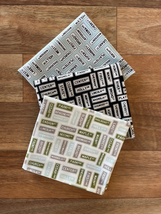 Main Street Signs Fat Quarter Bundle by Sweetwater for Moda Fabrics