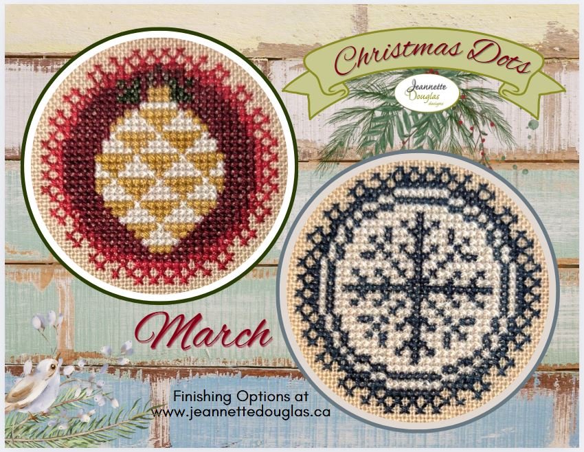 Christmas Dots March Cross Stitch Pattern by Jeannette Douglas Designs