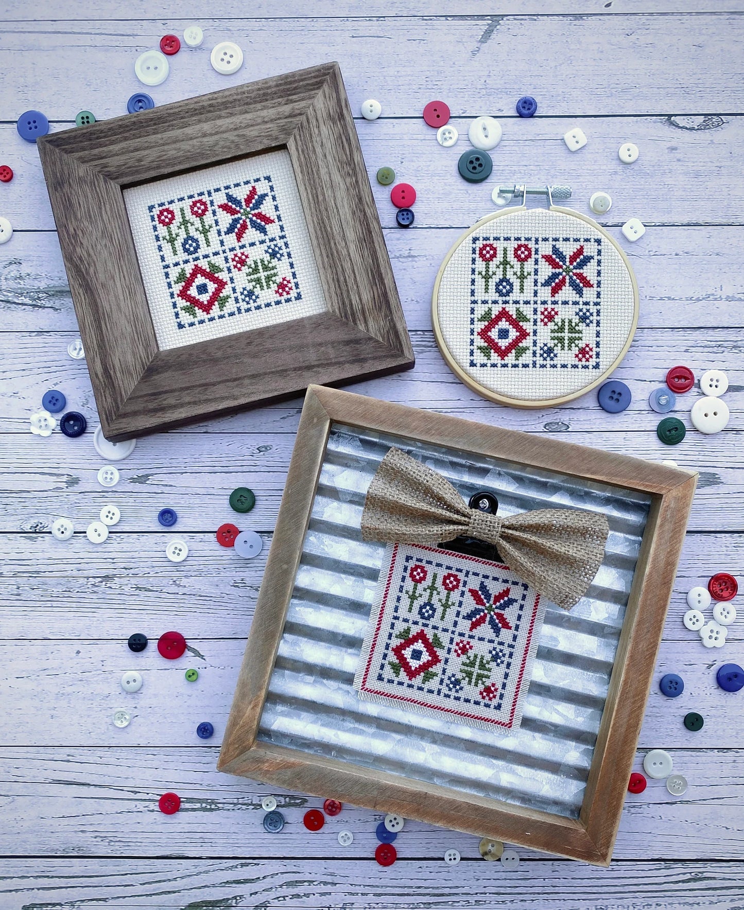 May Flowers Mini Cross Stitch Pattern by Count Your Stitches Designs