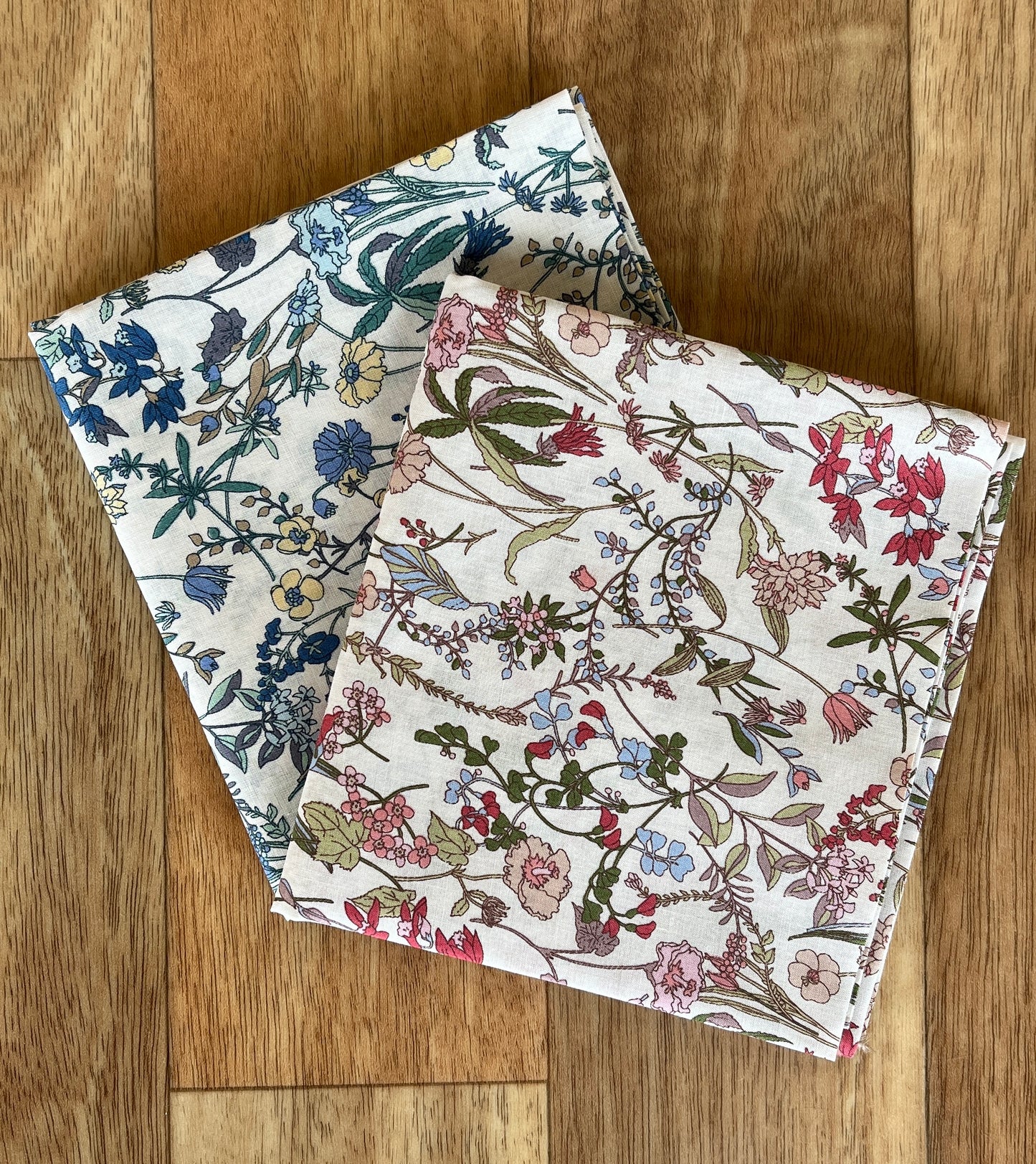 Meadow Flowers Fat Quarter Bundle Lawn Fabric by Hokkoh