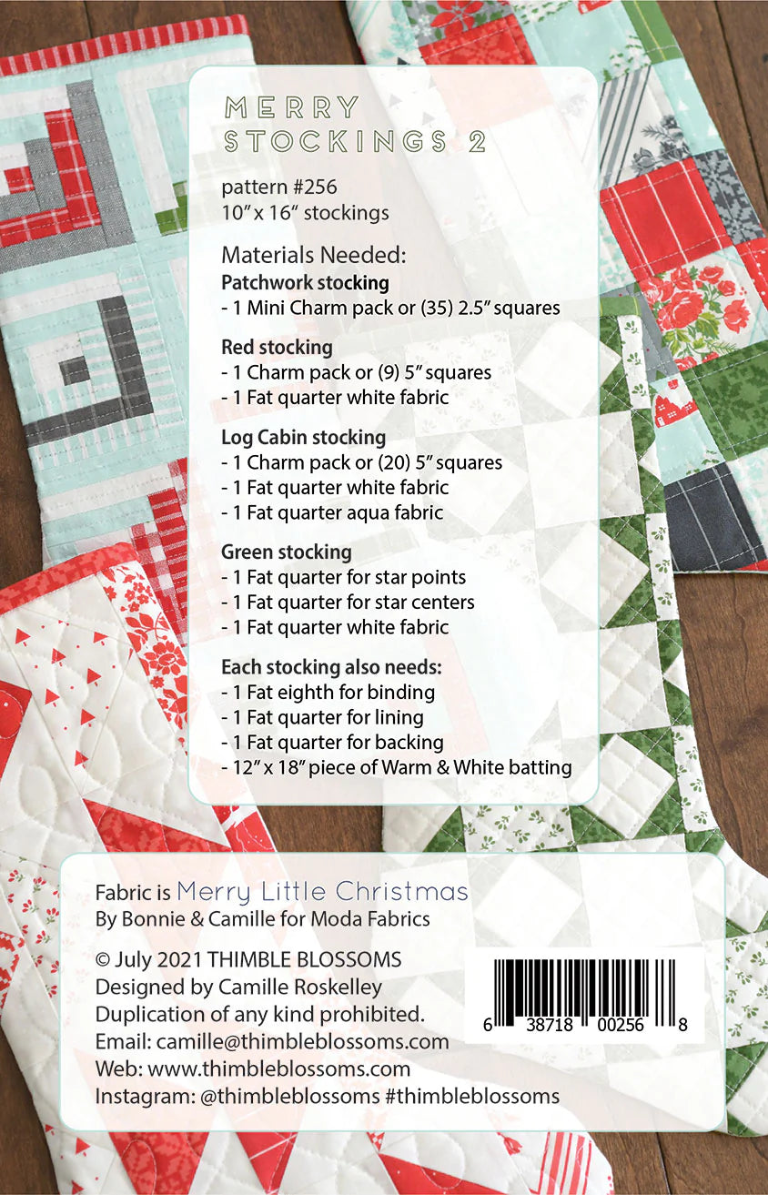 Merry Stockings 2 Quilt Pattern Thimble Blossoms