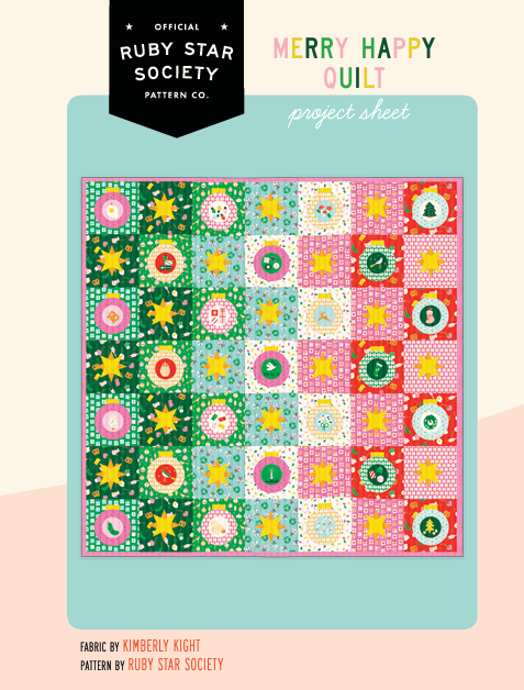 Merry Happy Find The Pickle Frost RS309714 by Kimberly Kight for Ruby Star Society (sold in 25cm increments)
