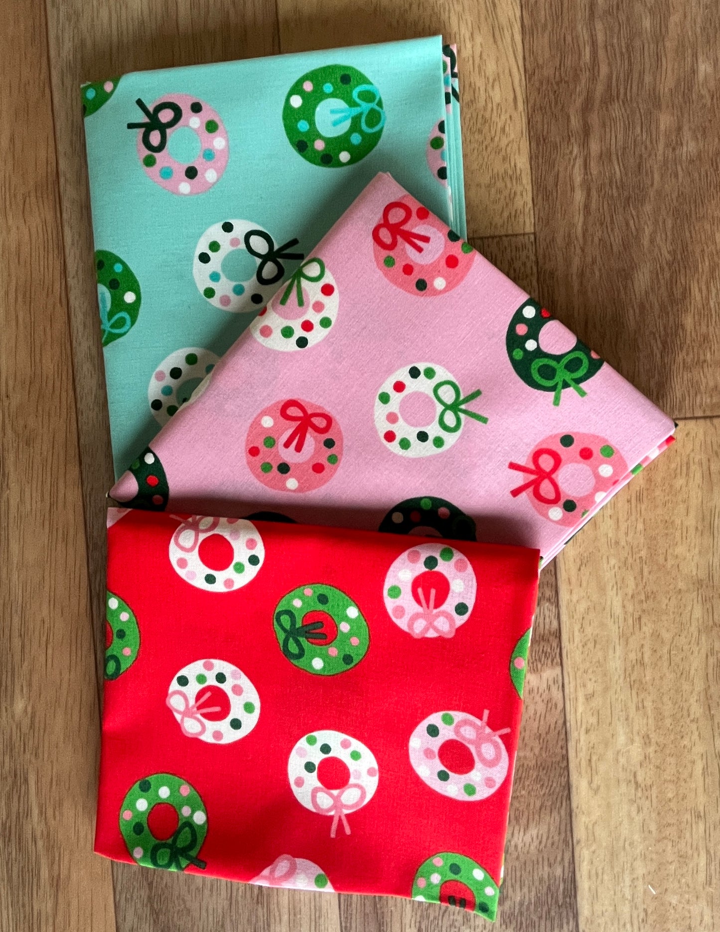 Merry Happy Wreath Fat Quarter Bundle by Kimberly Kight for Ruby Star Society