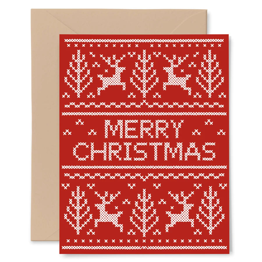 Christmas Cross Stitch Card by Gingiber