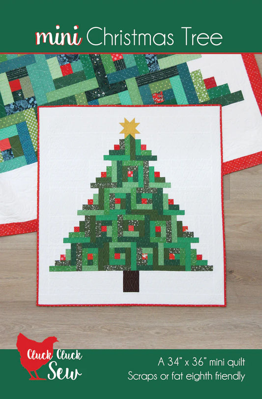 Mini Christmas Tree Quilt Pattern by Cluck Cluck Sew