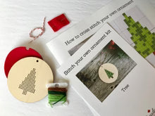 Modern Tree Ornament Cross Stitch Kit from Canadian Stitchery