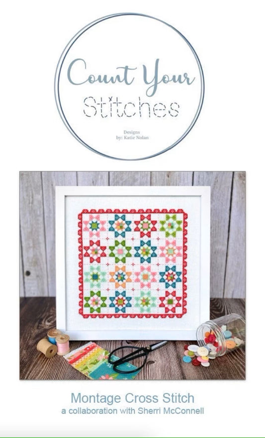 Montage Mini Cross Stitch Pattern by Count Your Stitches Designs