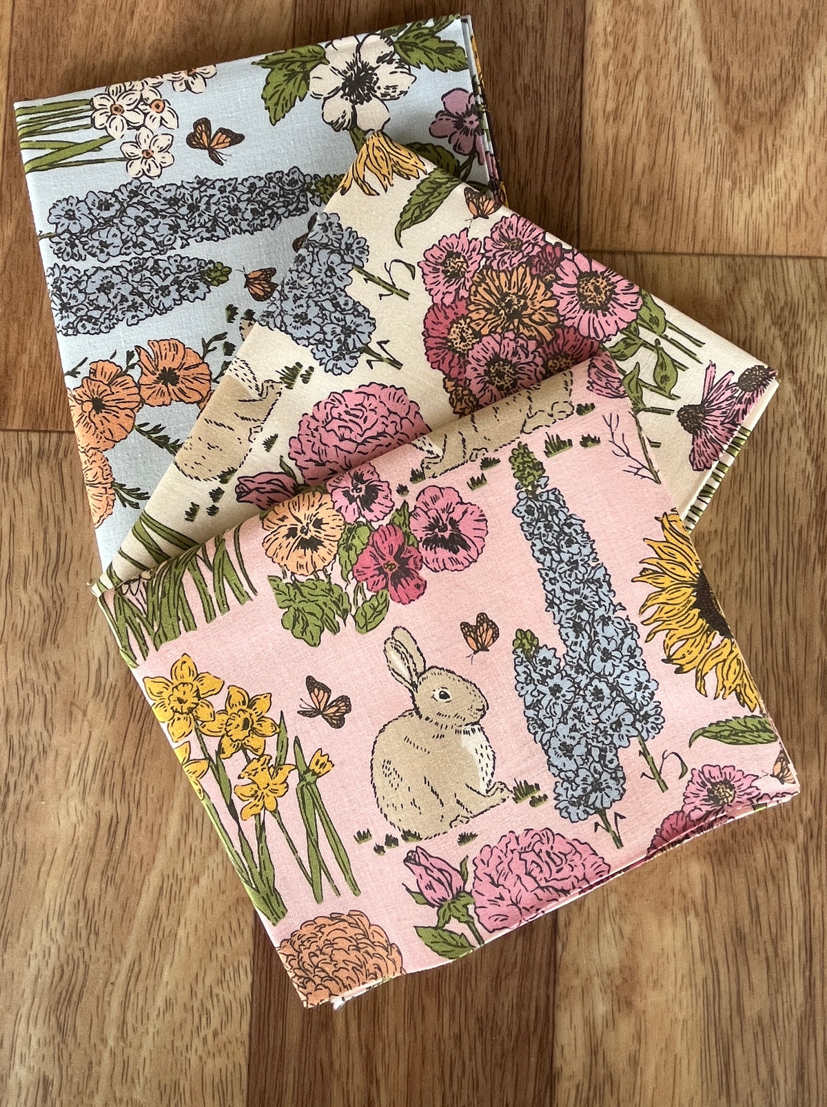 My Secret Garden Bunnies Fat Quarter Bundle by Stacy Iest Hsu for Moda Fabrics