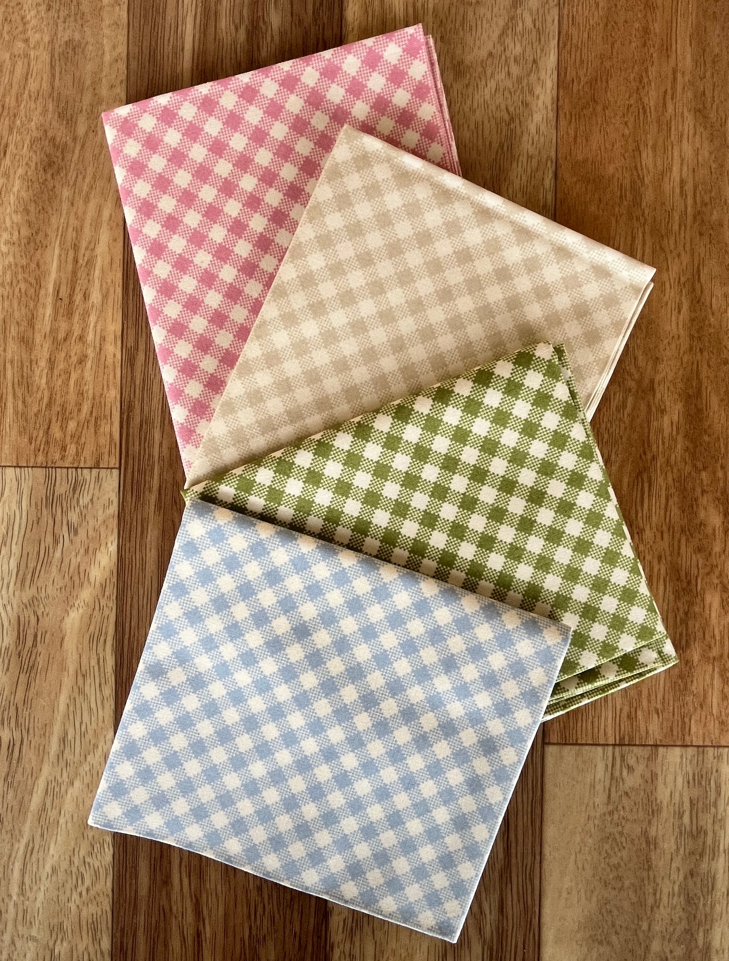 My Secret Garden Gingham Fat Quarter Bundle by Stacy Iest Hsu for Moda Fabrics