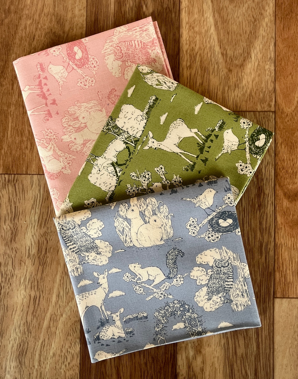My Secret Garden Toile Fat Quarter Bundle by Stacy Iest Hsu for Moda Fabrics