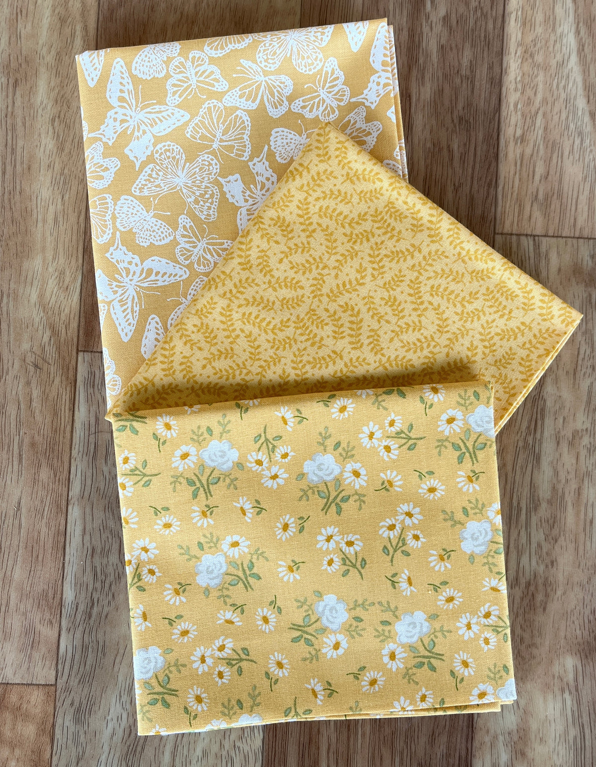 My Secret Garden Yellow Fat Quarter Bundle by Stacy Iest Hsu for Moda Fabrics