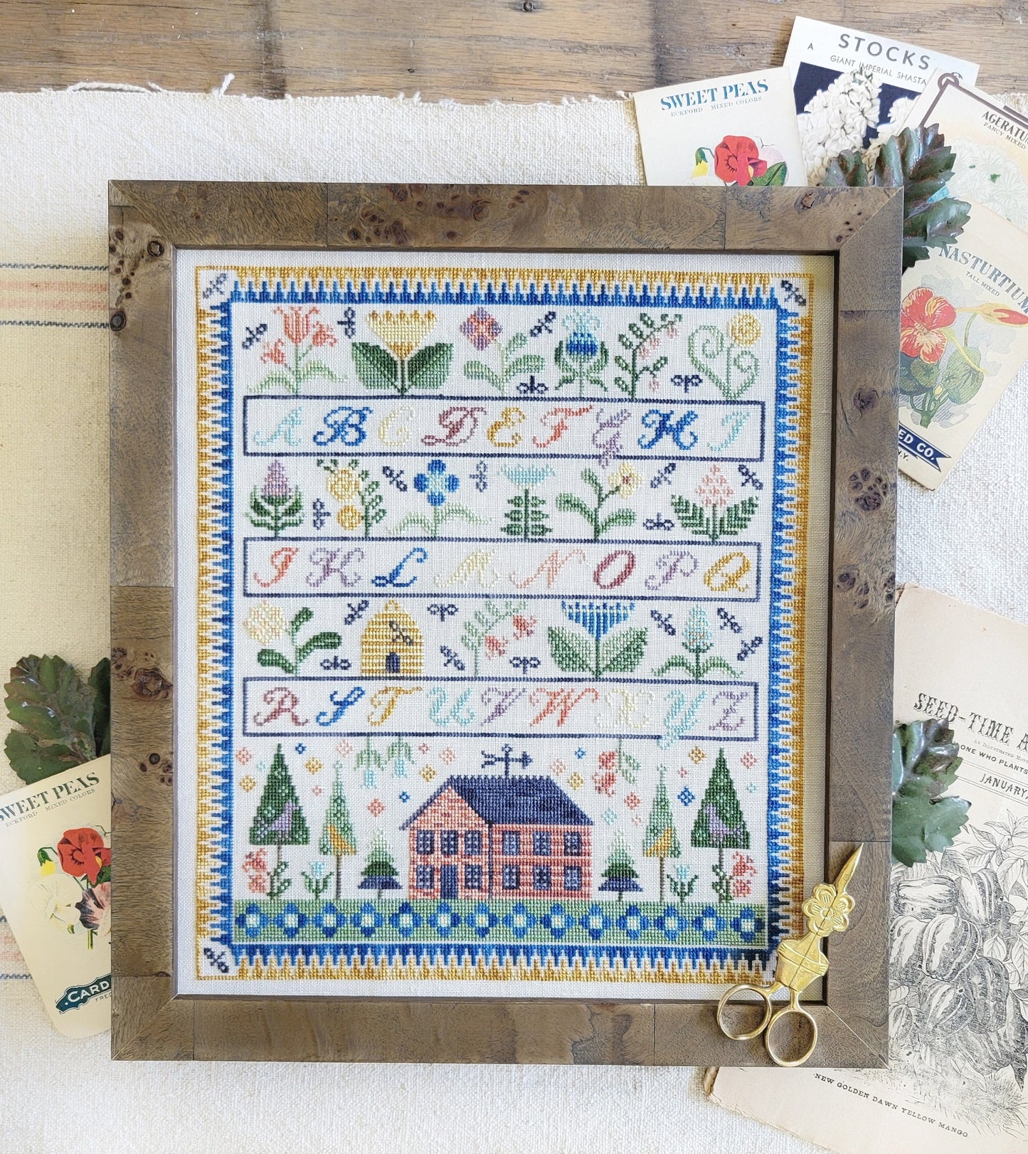 My Home in the Garden Cross Stitch Pattern Hello from Liz Mathews