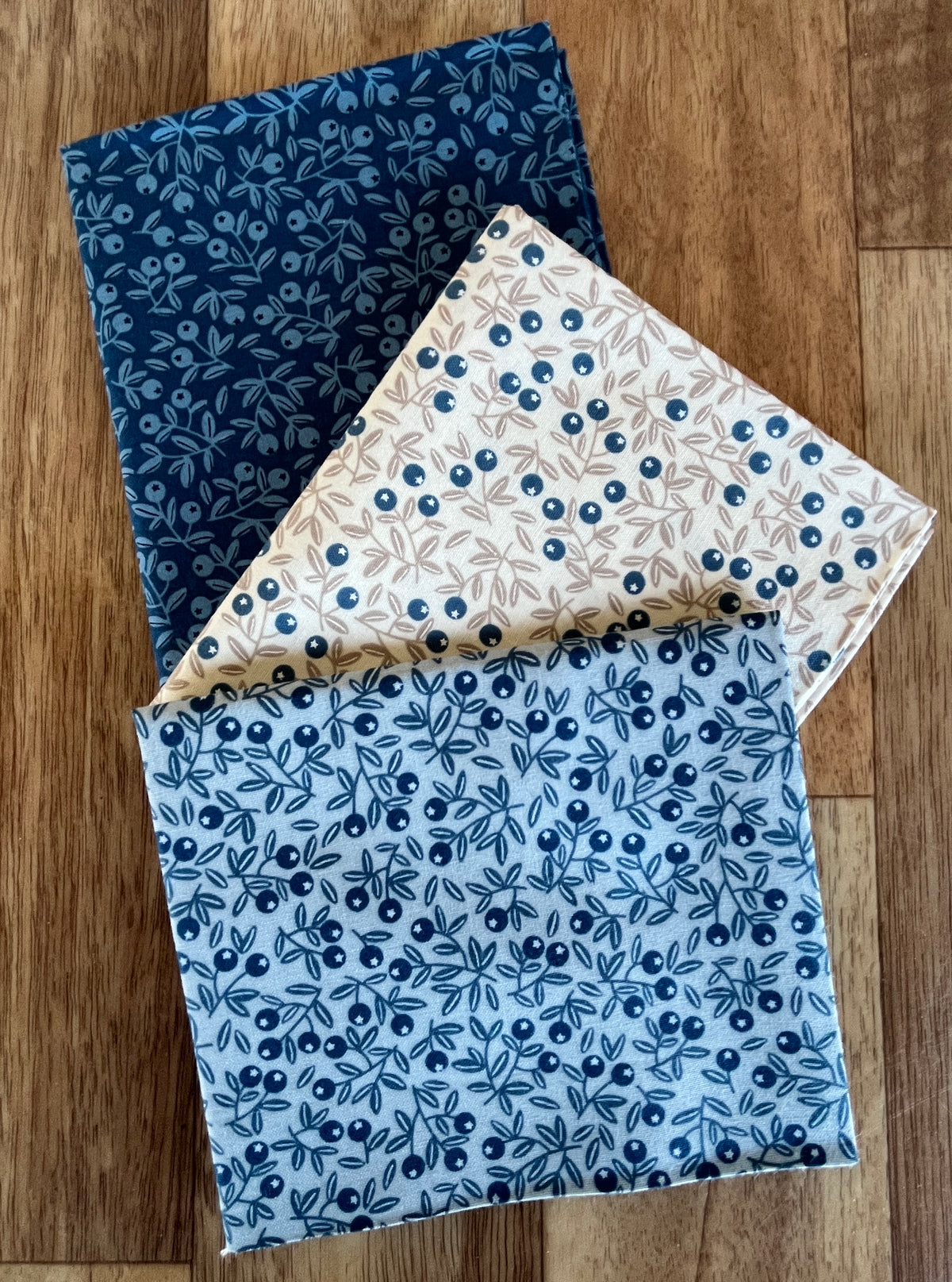 Natures Sketchbook Blueberries Fat Quarter Bundle by Elena Amo for Moda fabrics