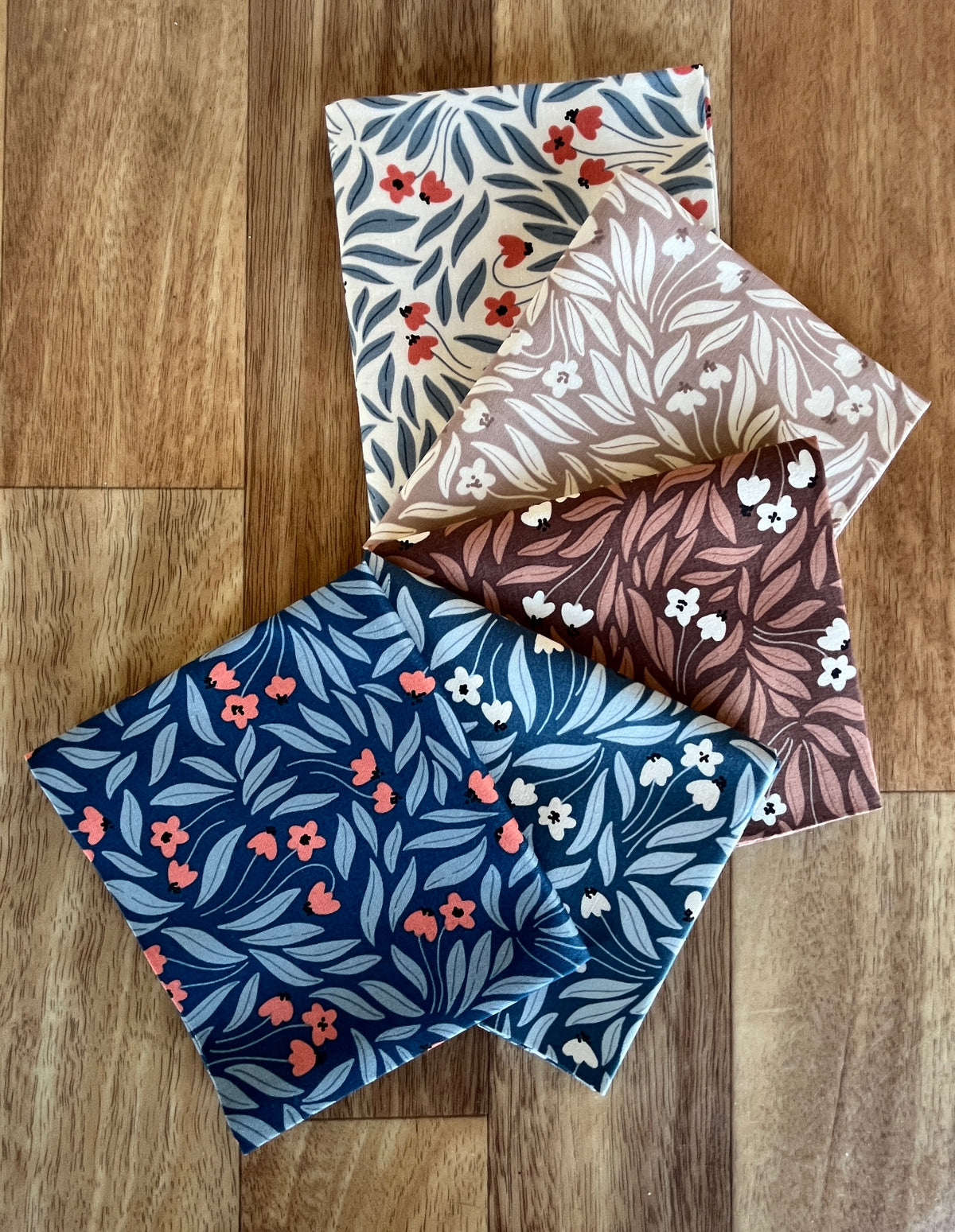 Natures Sketchbook Flowy Flowers Fat Quarter Bundle by Elena Amo for Moda fabrics