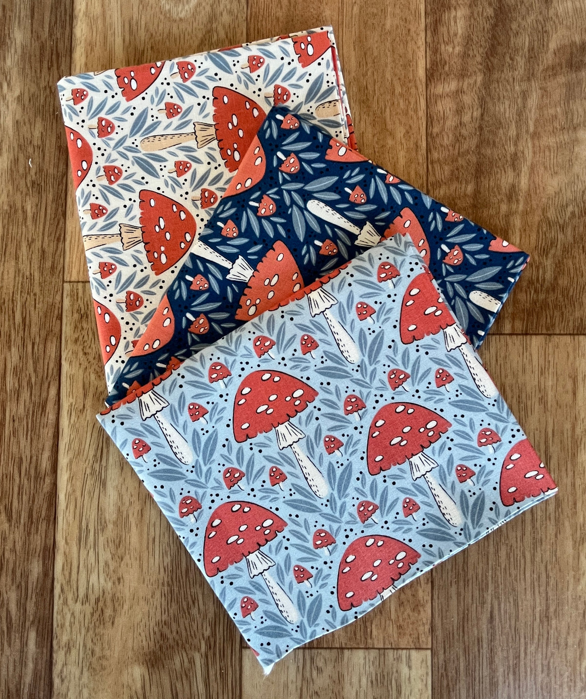 Natures Sketchbook Mushrooms Fat Quarter Bundle by Elena Amo for Moda fabrics