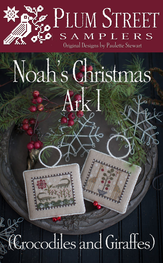 Noah's Christmas Ark I Cross Stitch Pattern Plum Street Samplers