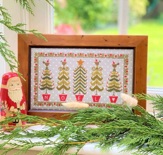 Noel Christmas Tree Cross Stitch Kit by Historical Sampler Company