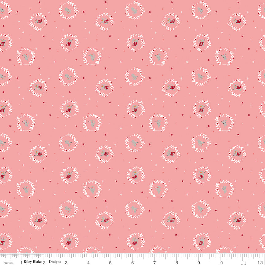 Nutcracker Tradition Christmas Mice C17673-Sugar by Jennifer Long for Riley Blake Fabrics (sold in 25cm increments)