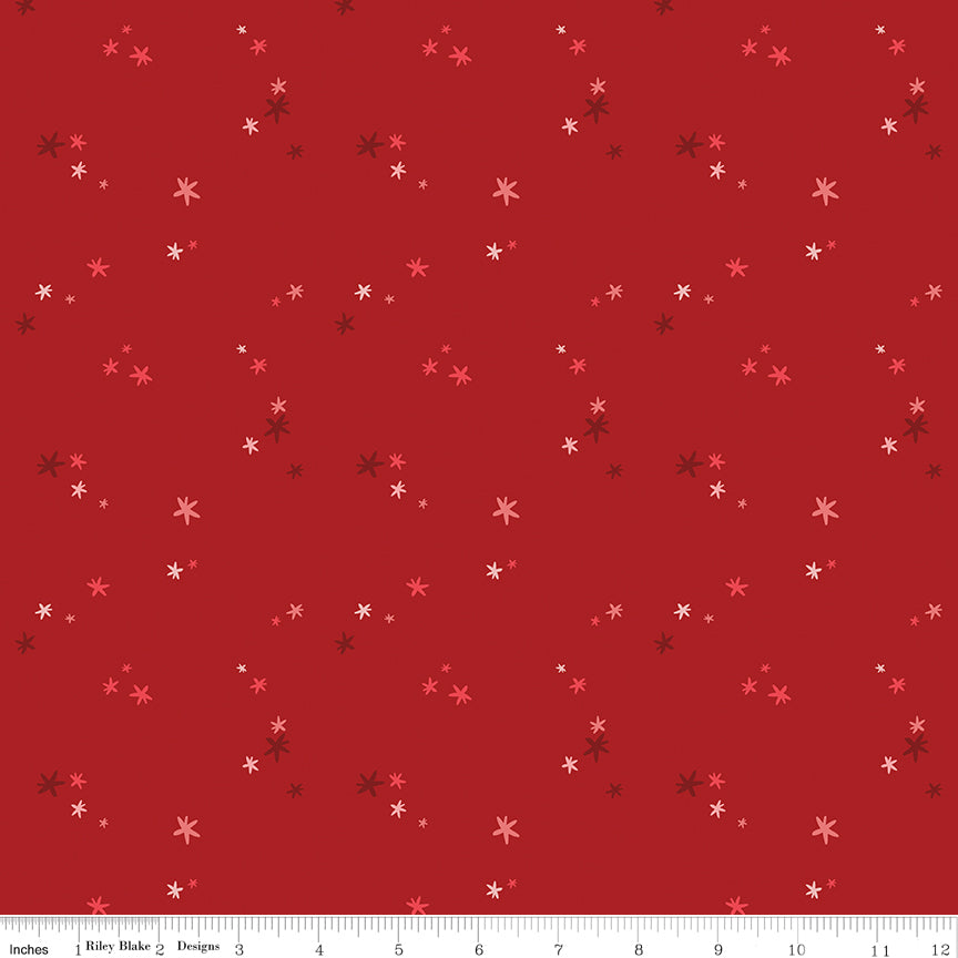 Nutcracker Tradition Christmas Magic C17676-Berry by Jennifer Long for Riley Blake Fabrics (sold in 25cm increments)