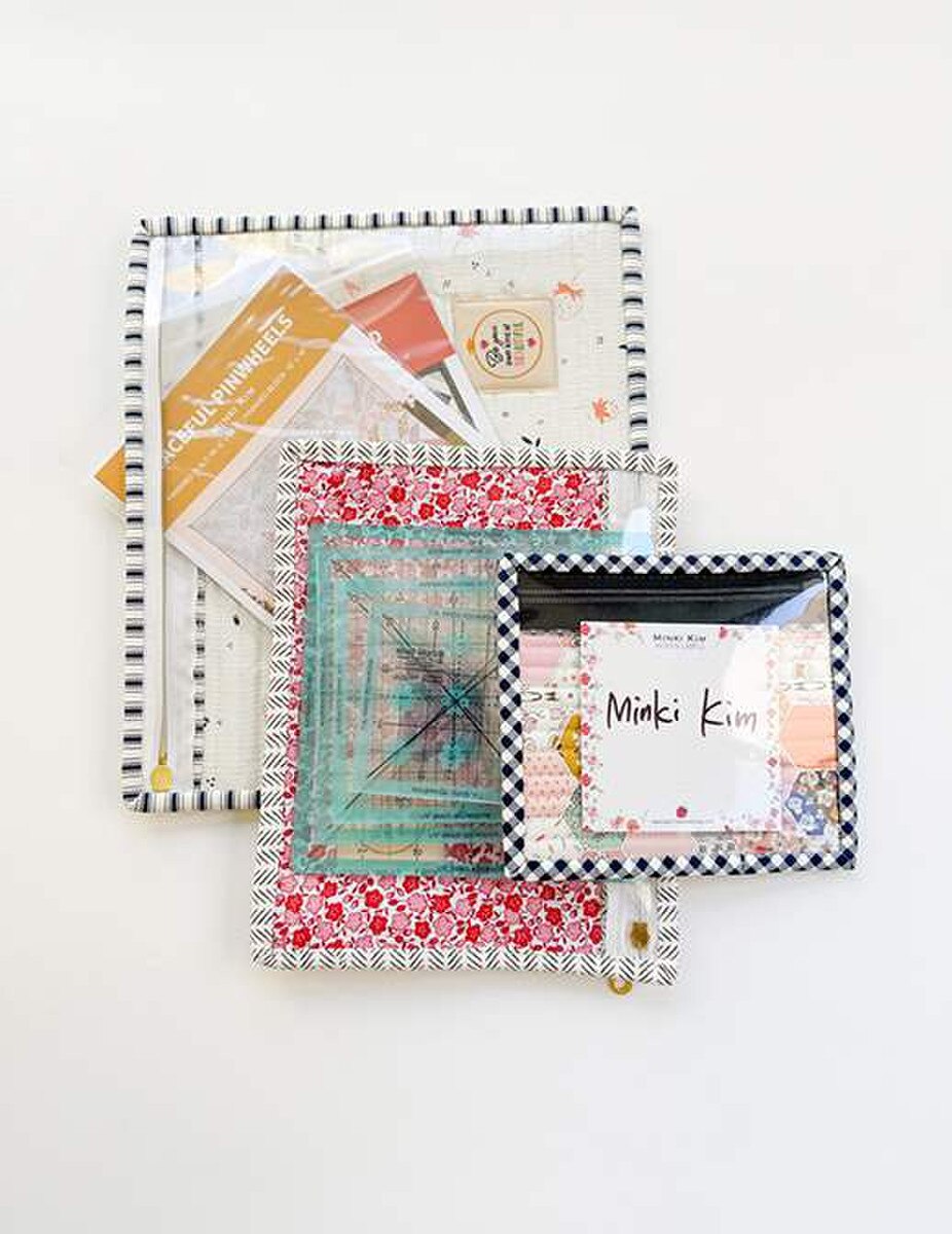 Flatemates Pouch Trio Pattern by Minki Kim for Riley Blake