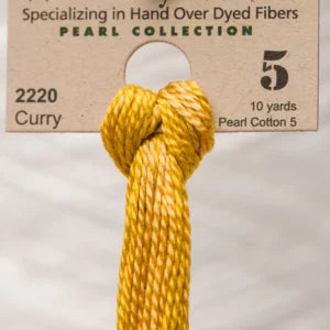 Curry 2220 Weeks Dye Works Perle #5 Hand-Dyed Embroidery Floss