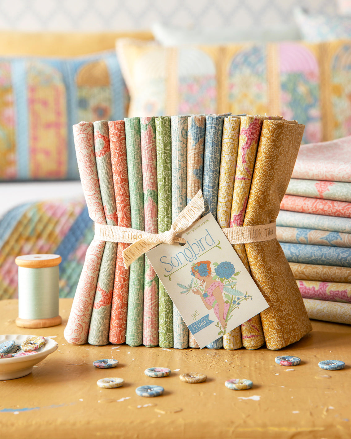 Songbird Stella and Lila Blenders Fat Quarter Bundle by Tilda