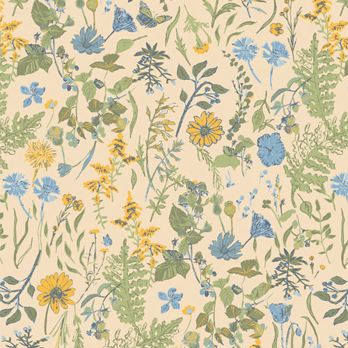 Potager Peaceful Meadow Dawn PTG33403 by Sharon Holland for Art Gallery Fabrics (sold in 25cm increments)