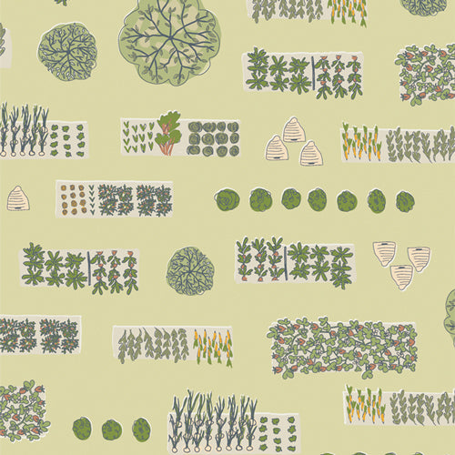 Potager Bird's Eye View PTG33407 by Sharon Holland for Art Gallery Fabrics (sold in 25cm increments)