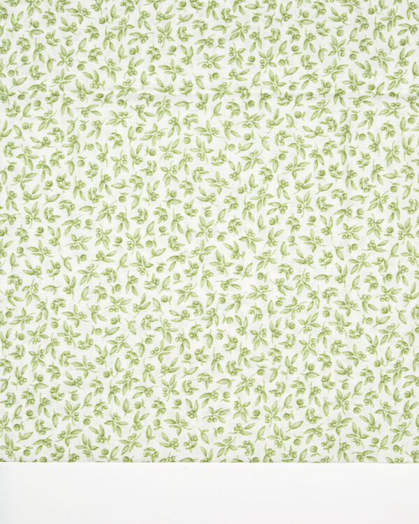 Olive Berries & Leaves Voile LAPV155041 by La Ta Te (sold in 25cm increments)