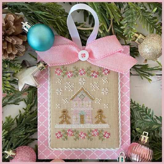 Pastel Collection 7 Christmas Gingerbread Cross Stitch Pattern Country Cottage Needleworks