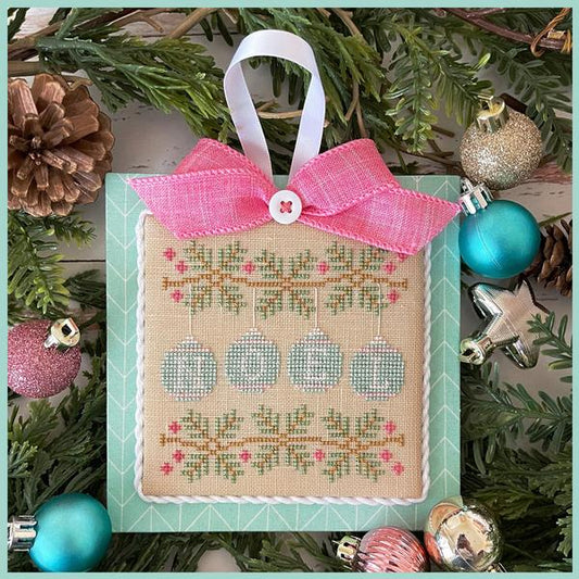 Pastel Collection 12 Noel Ornament Cross Stitch Pattern Country Cottage Needleworks