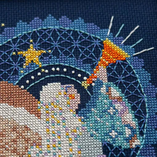 Patchwork Angel Cross Stitch Pattern by Counting Puddles