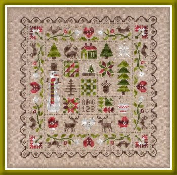 Patchwork Hiver Cross Stitch pattern by Jardin Prive
