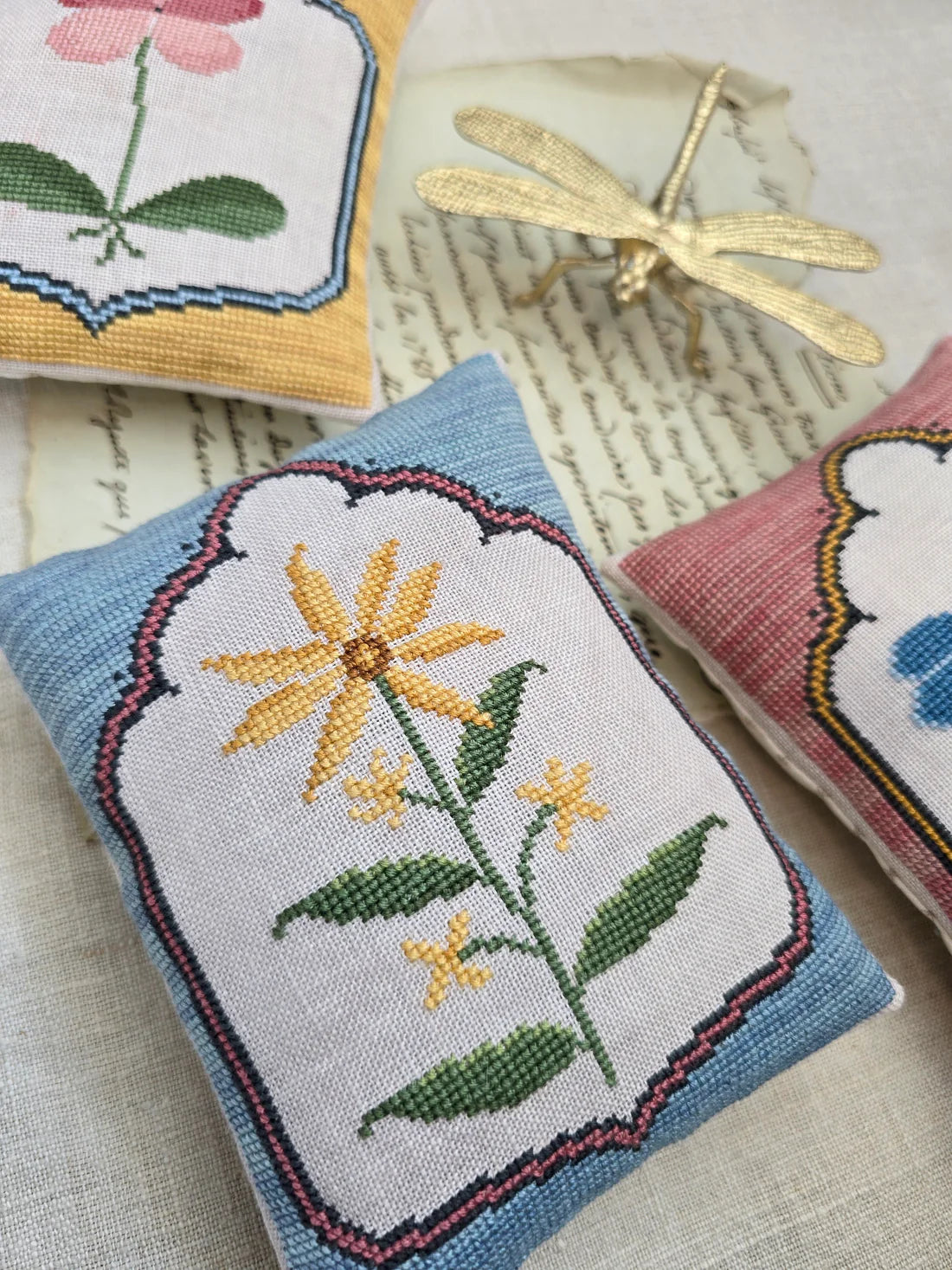 Petal Collection Cross Stitch Pattern Hello from Liz Mathews