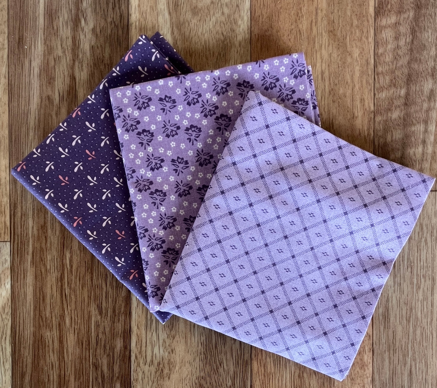 Piece & Plenty Purple Fat Quarter Bundle by Lori Holt for Riley Blake Designs