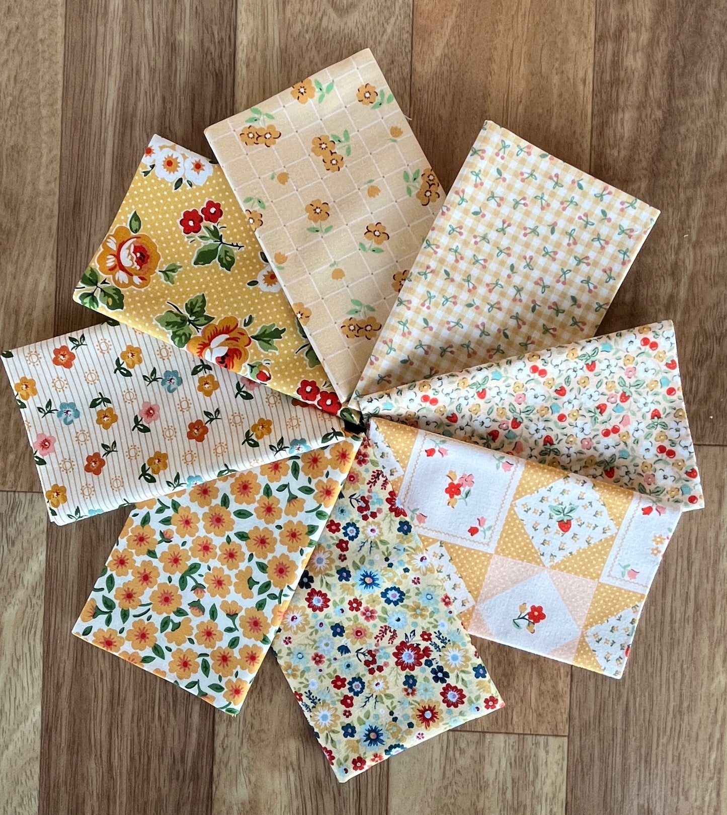 Poppie Cotton Yellows Fat Eighth Bundle
