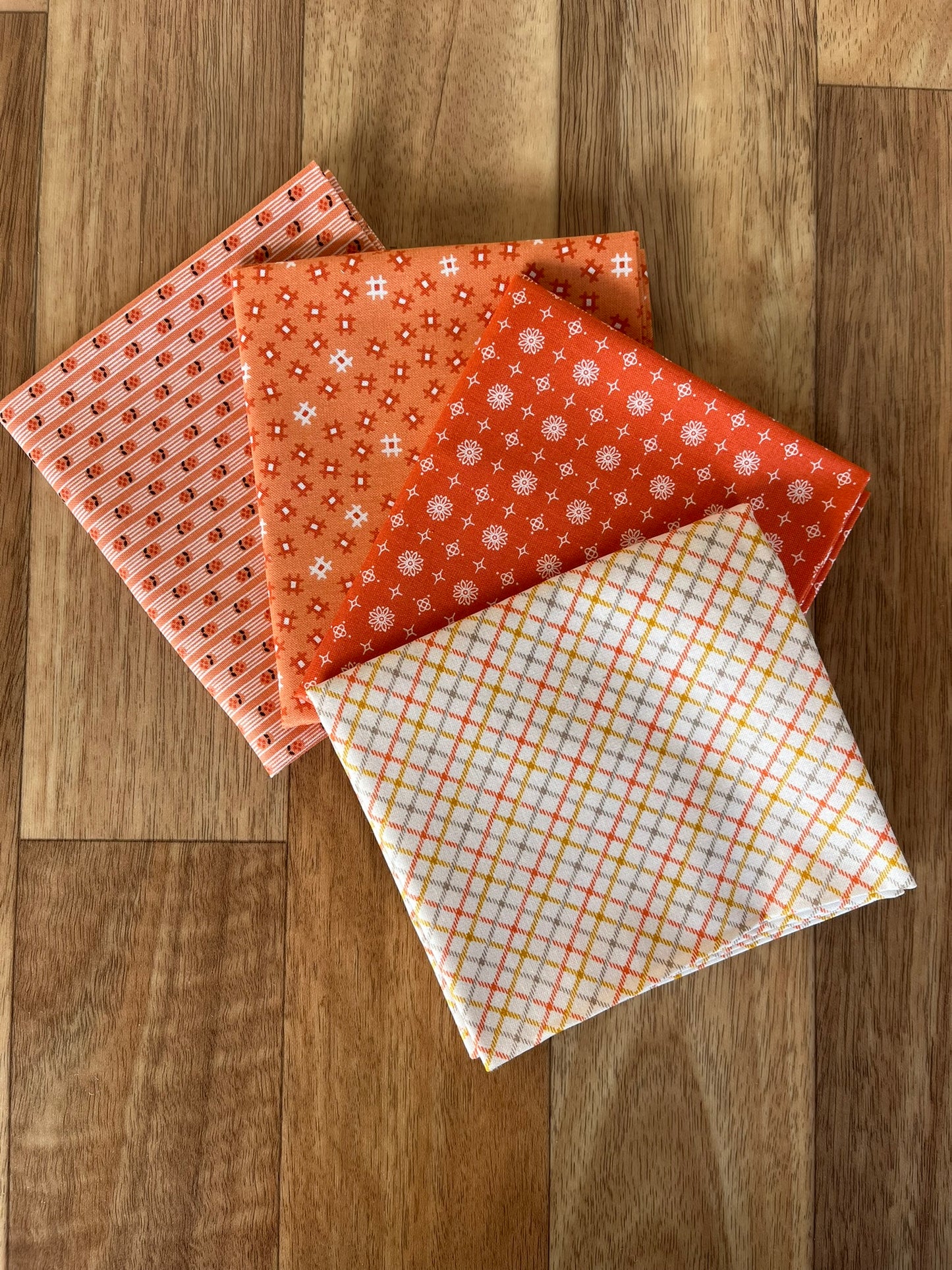 Prim Oranges Fat Eighth Bundle by Lori Holt for Riley Blake Fabrics