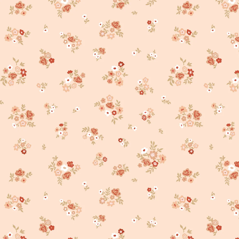 Primrose & Parsley Briar Rose Beige PR26836 by Michal Marko for Poppie Cotton (sold in 25cm increments)