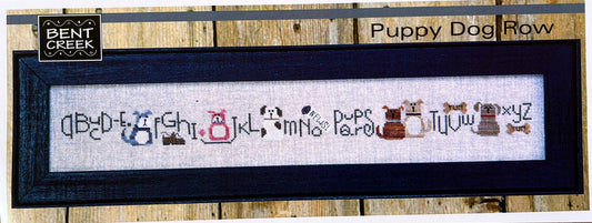 Puppy Dog Row Cross Stitch Pattern Bent Creek